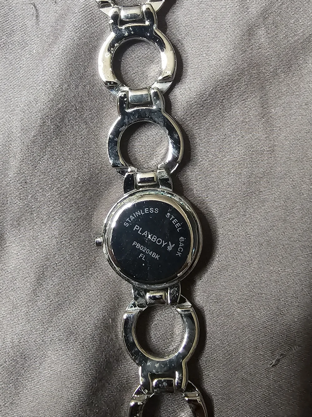 Playboy Silver Bunny Logo Bracelet Watch - Silver Vintage Y2K